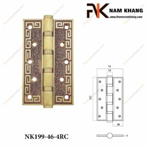 Bản lề cửa bằng đồng NK199-46-4RC