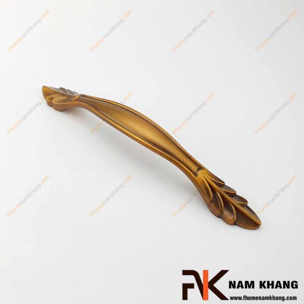 Tay nắm cửa tủ cổ điển hình lá màu cafe NK009-CF