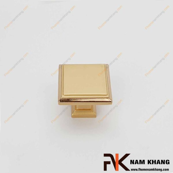 Núm cửa tủ vuông màu vàng viền ánh kim NK230-VK