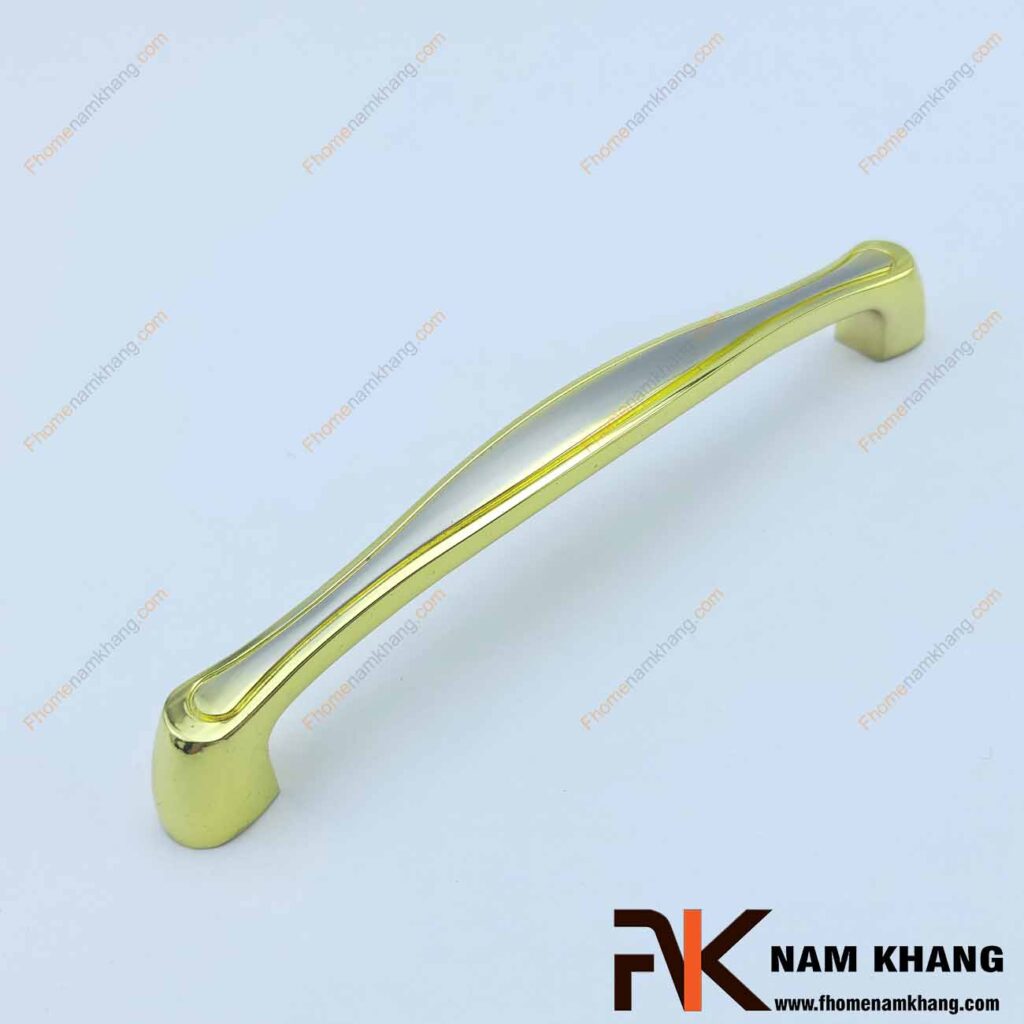 Tay nắm cửa tủ mạ màu xám vàng NK165-128XV