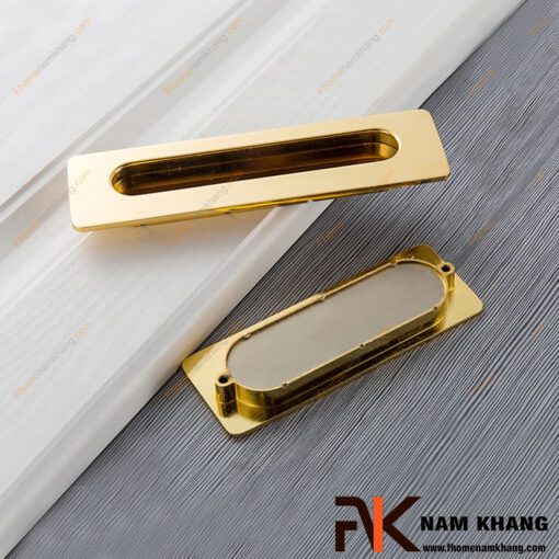 Tay nắm âm tủ màu vàng NK356-V