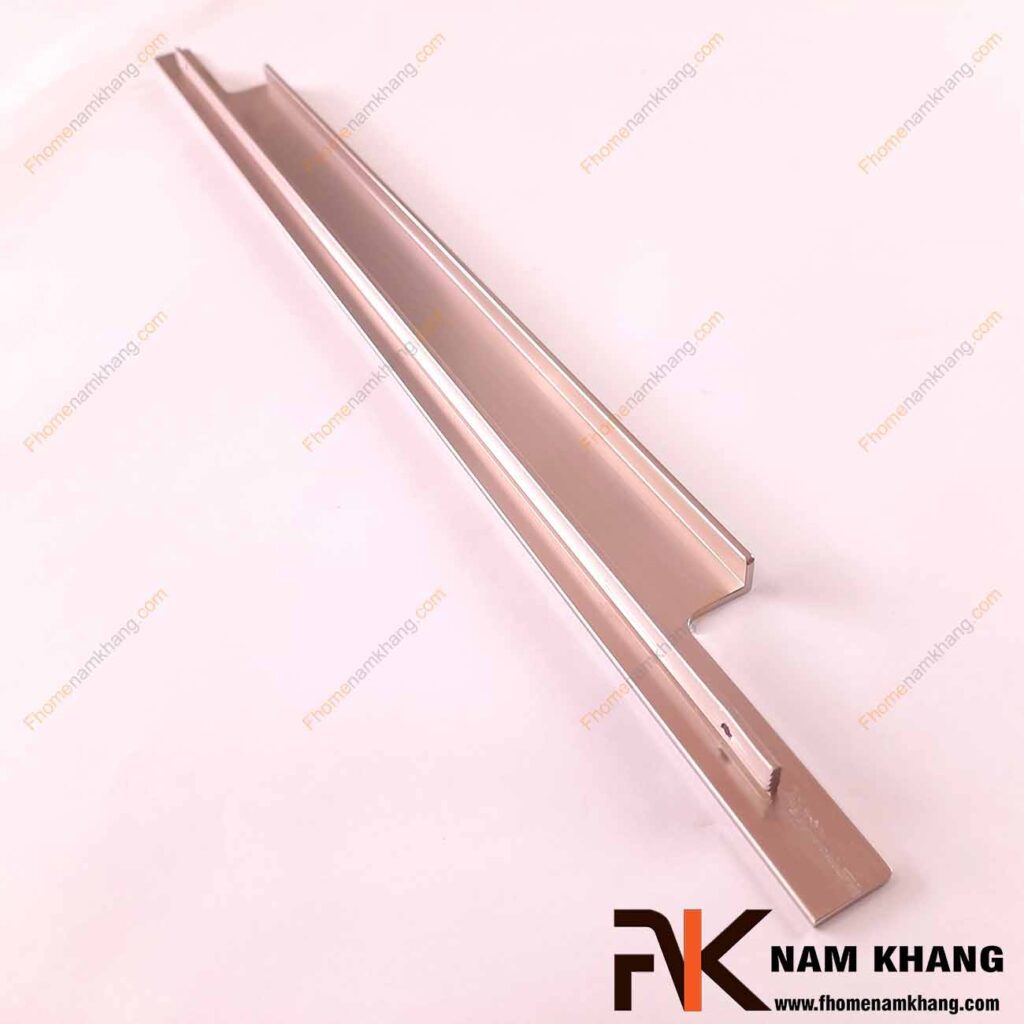 Tay kéo cửa tủ dạng thanh màu bạc ánh hồng NK367-H