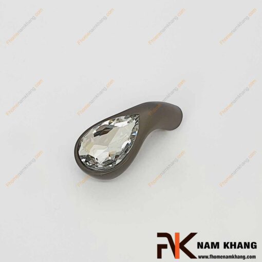 Núm cửa tủ kết hợp đá pha lê NK439-XND (Màu Xám)