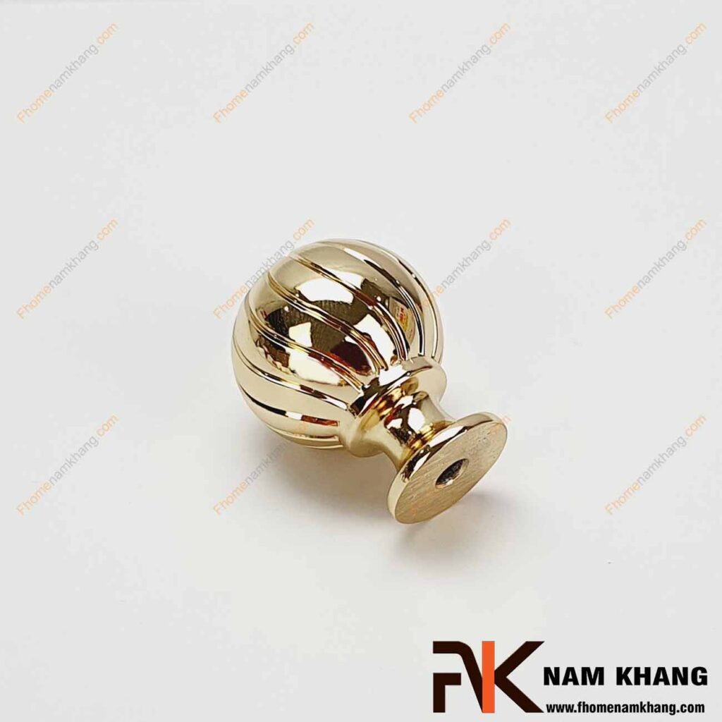 Núm cửa tủ vàng bóng NK441-24K (Đường kính 26mm, Màu Vàng)