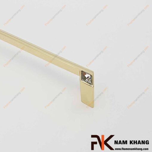 Tay nắm tủ kết hợp đá pha lê NK439-VLD (Màu Vàng)