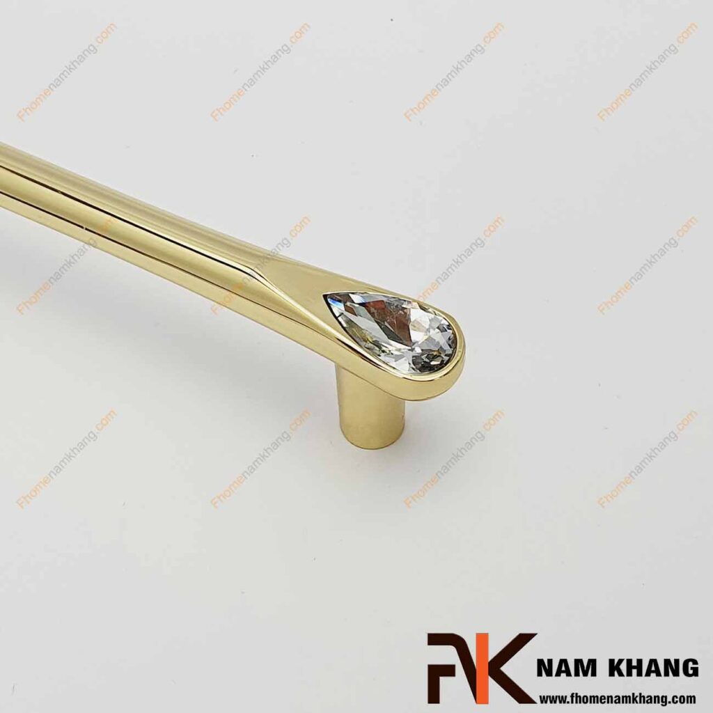 Tay nắm tủ kết hợp đá pha lê NK439-VND (Màu Vàng)