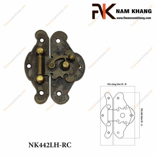 Chốt khóa hộp gỗ - hộp quà tặng NK442LH-RC