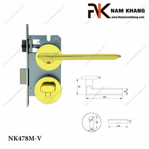 Khóa cửa phân thể NK478M-V