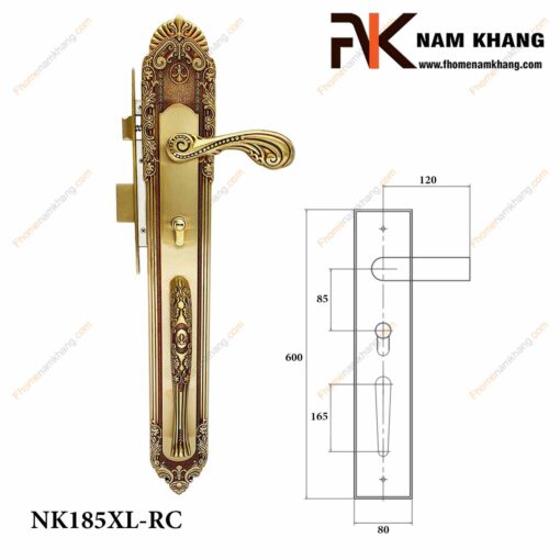 Khóa cửa sảnh NK185XL-RC (Màu Đồng Vàng)