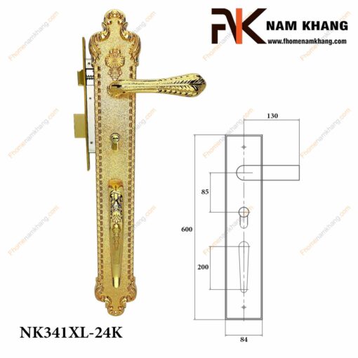 Khóa cửa sảnh NK341XL-24K