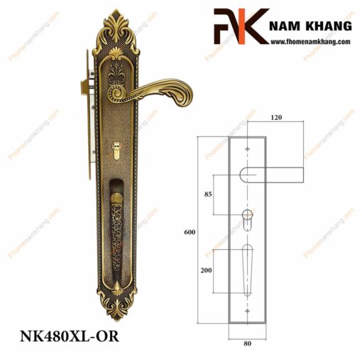 Khóa cửa sảnh NK480XL-OR (Màu Đồng Cổ)