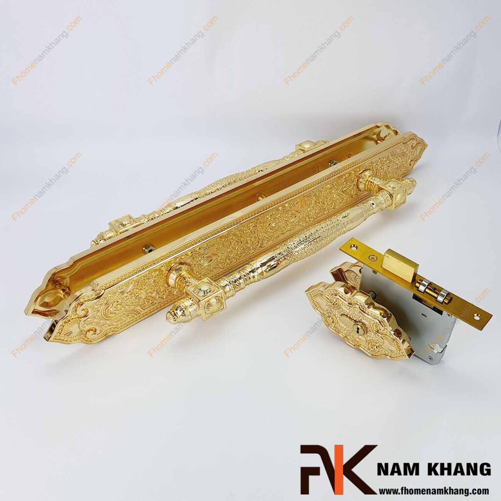 Khóa cửa sảnh phối hợp NK477XL-24K (Màu Vàng)