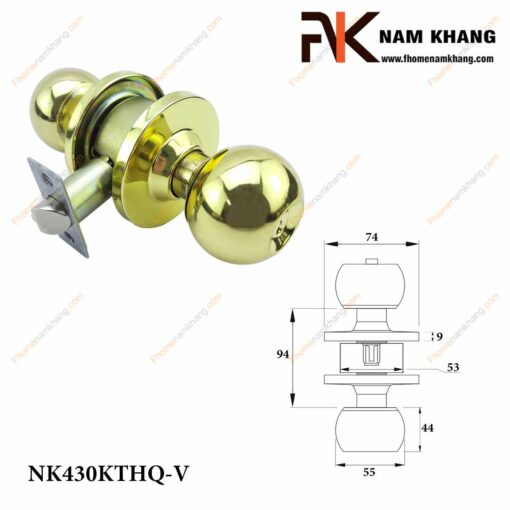 Khóa cửa tay nắm tròn NK430KTHQ-V