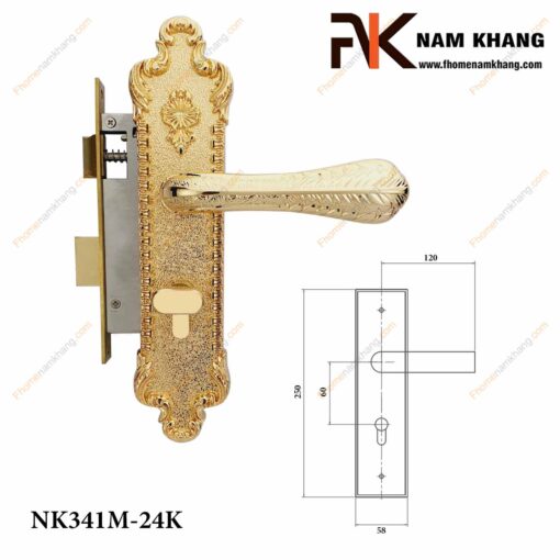 Khóa cửa thông phòng NK341M-24K