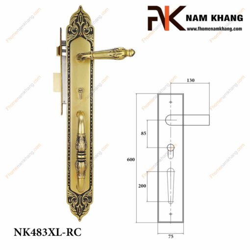 Khóa cửa sảnh NK483XL-RC (Màu Đồng Vàng)