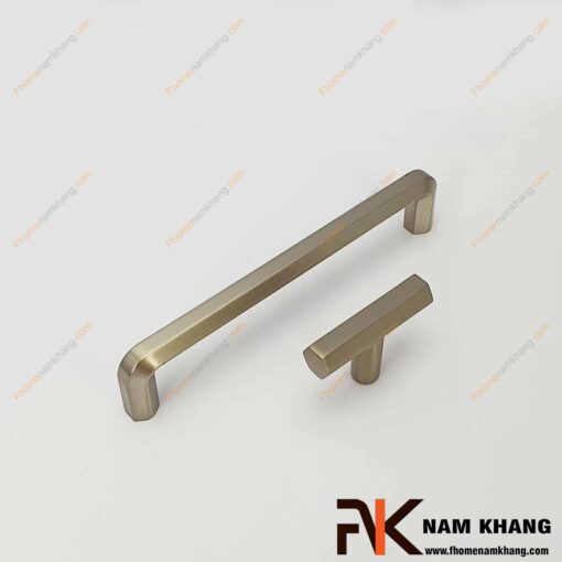 Tay nắm tủ thanh lục giác màu ghi NK066N-G