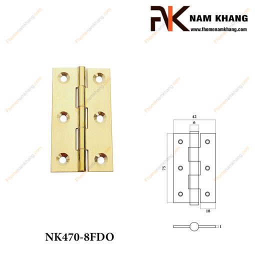 Bản lề lá tủ NK470-8FDO