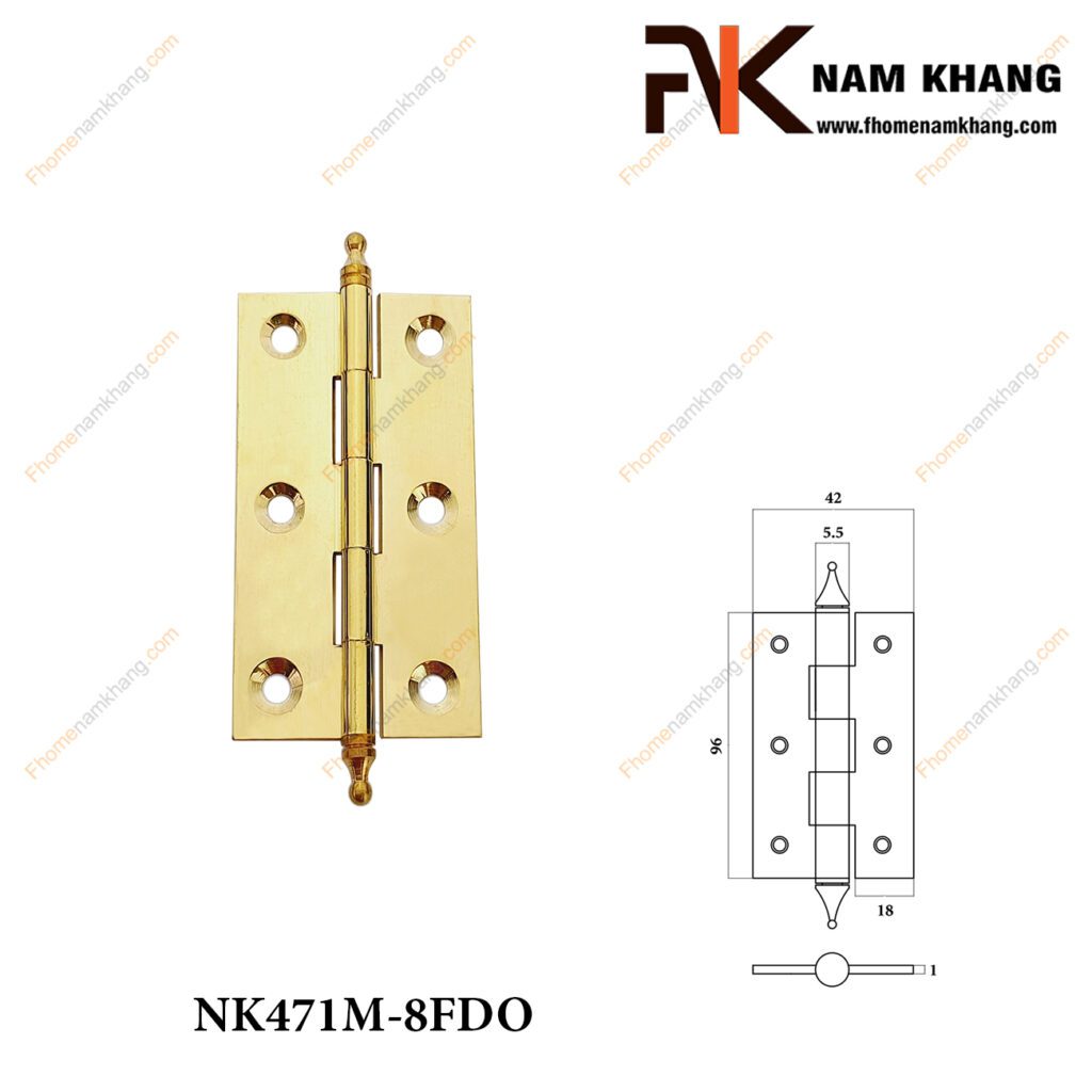 Bản lề lá tủ NK471M-8FDO 