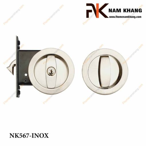 Khóa âm cửa lùa NK567-INOX (Màu Inox)