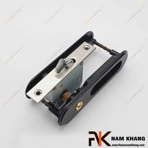 Khóa âm cửa lùa NK568T-D (Màu Đen Mờ)