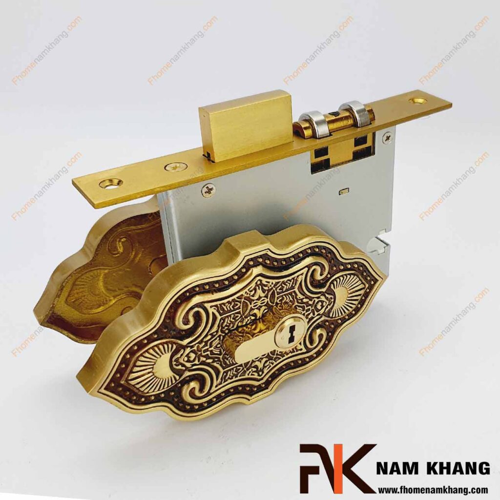 Khóa âm lắp với tay nắm cửa NK477-RC-KA (Màu Đồng Vàng)