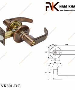 Khóa cửa tay gạt NK501-DC (Màu Đồng Cổ)