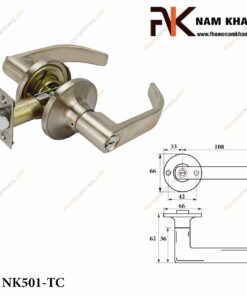 Khóa cửa tay gạt NK501-TC (Màu Inox)