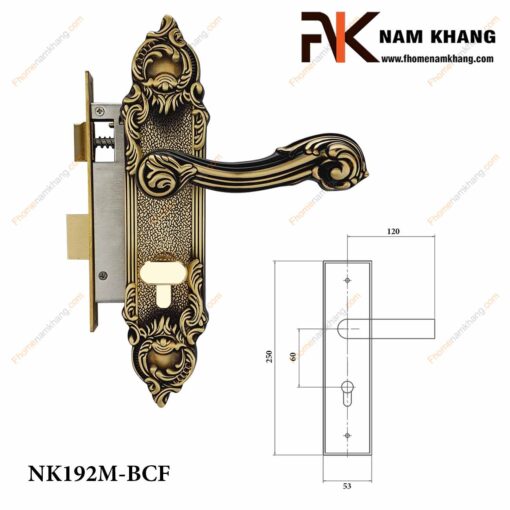 Khóa cửa thông phòng NK192M-BCF