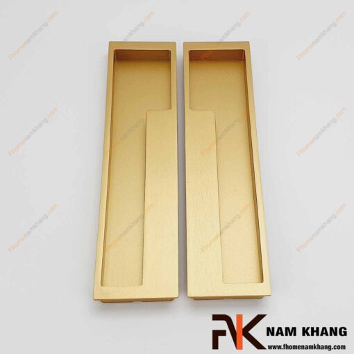 Tay nắm âm tủ màu vàng mờ NK438-192VM