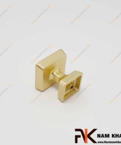 Núm cửa tủ dạng vuông màu vàng mờ xước NK206L-VM