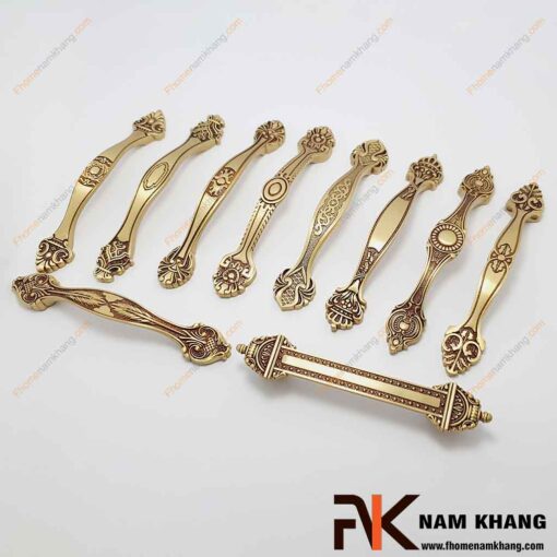 Tay nắm cửa tủ cao cấp bằng đồng NK497D-RC-A FHOMENAMKHANG