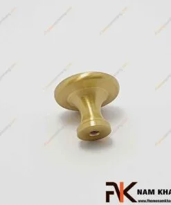 Núm cửa tủ tròn chất liệu đồng cao cấp NK455D-DVM Núm nắm cửa tủ dạng tròn trơn bằng đồng NK455D-DVM FHOMENAMKHANG