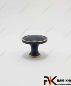 Núm nắm cửa tủ tròn đồng màu đen NK453D-BCF FHOMENAMKHANG