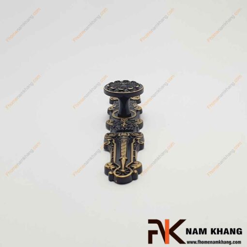 Tay nắm cửa tủ bằng đồng màu đen NK071D-P176BCF FHOMENAMKHANG