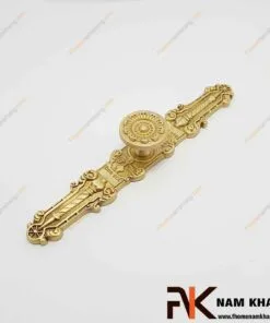 Tay nắm cửa tủ bằng đồng vàng NK071D-DVM FHOMENAMKHANG