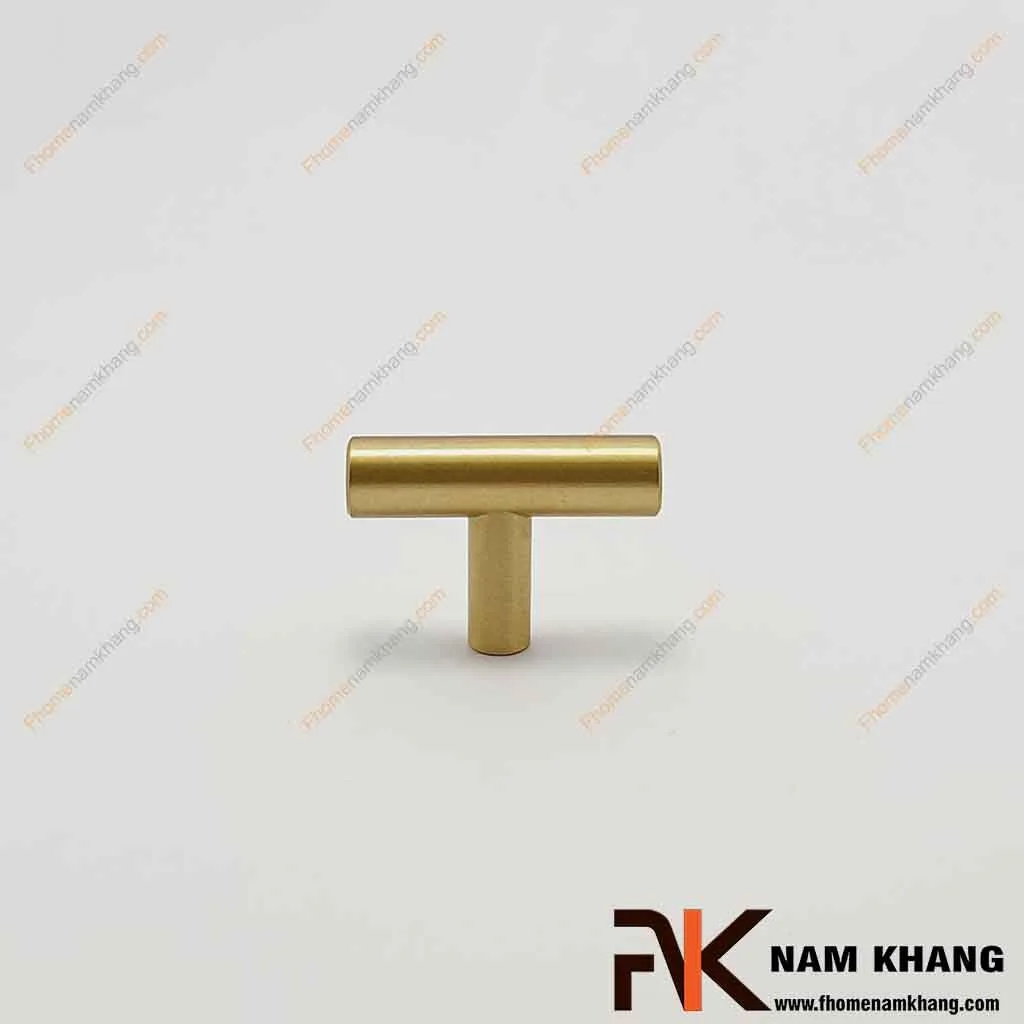 Tay nắm tủ hiện đại màu đồng vàng NK238D-DVM Núm cửa tủ chữ T NK238D-DVM FHOMENAMKHANG