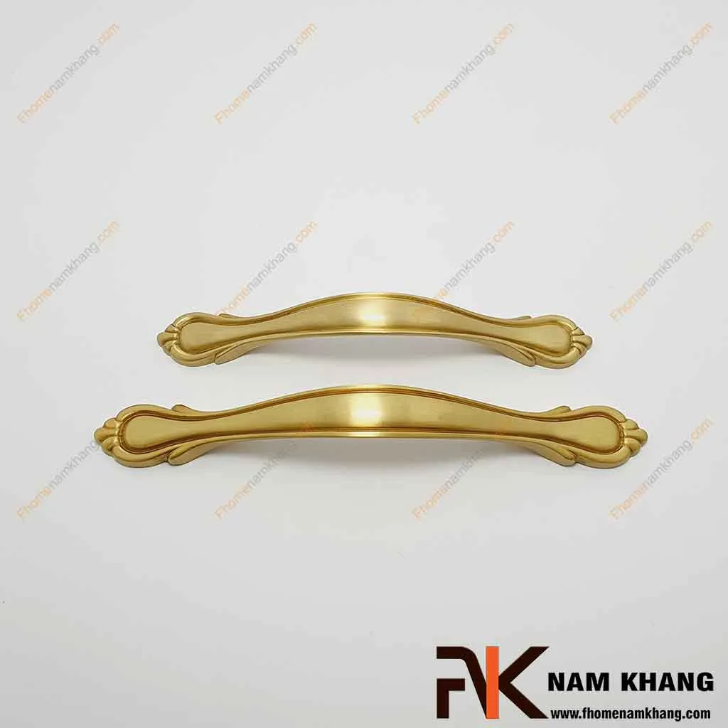 Tay nắm cửa tủ bằng đồng vàng cao cấp NK204D-DVM FHOMENAMKHANG