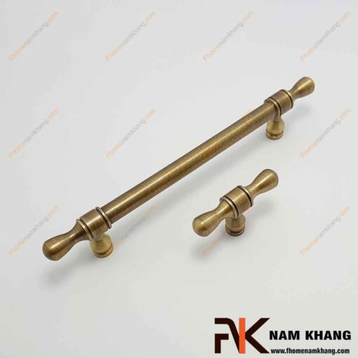 Tay nắm cửa tủ dạng thanh bằng đồng NK520D-DC FHOMENAMKHANG