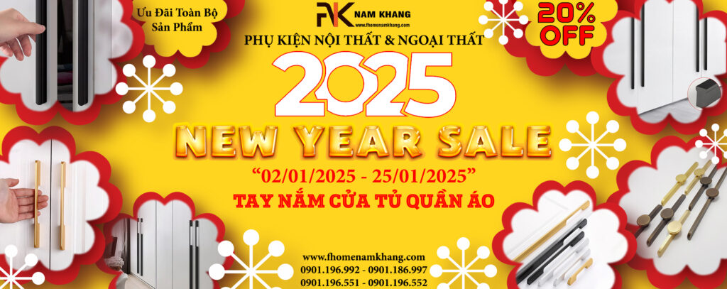 SALE NEW YEAR 2025 tay nắm cửa tủ cao cấp FHOMENAMKHANG