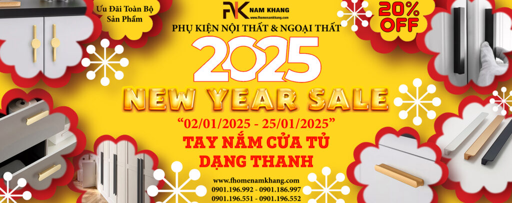 SALE NEW YEAR 2025 tay nắm cửa tủ cao cấp FHOMENAMKHANG