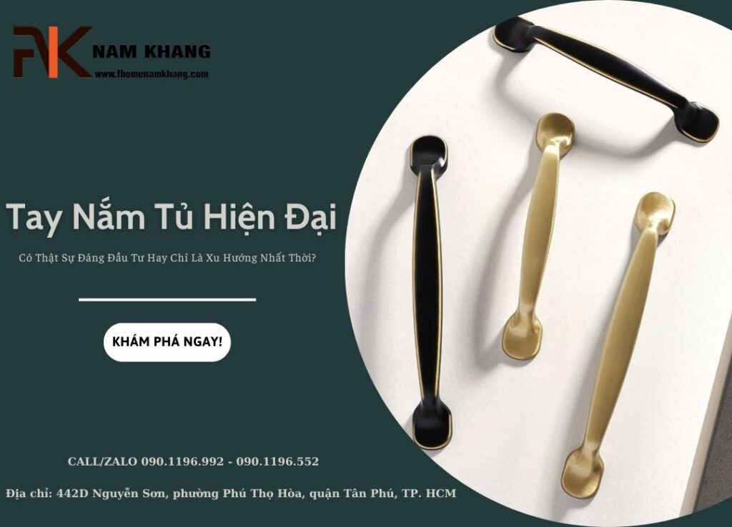 Tay nắm tủ hiện đại có sức đáng đầu tư