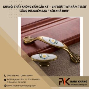 Khi nội thất không cần cầu kỳ – chỉ một tay nắm tủ sứ cũng đủ khiến bạn “yêu nhà hơn”